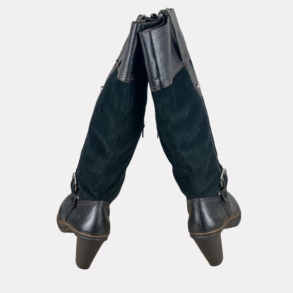 Naturalizer Dandy Leather Heeled Boots Womens 12 Black N5 Comfort - Picture 4 of 8